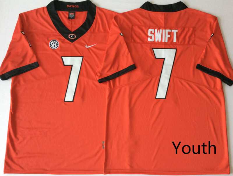 Youth Georgia Bulldogs 7 D'Andre Swift Red Nike College Football Jersey,We sell and wholesale Youth Georgia Bulldogs 7 D'Andre Swift Red Nike College Football Jersey on line form chian!